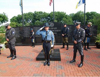 Delaware Law Enforcement Memorial - DSP Uniforms over the years
