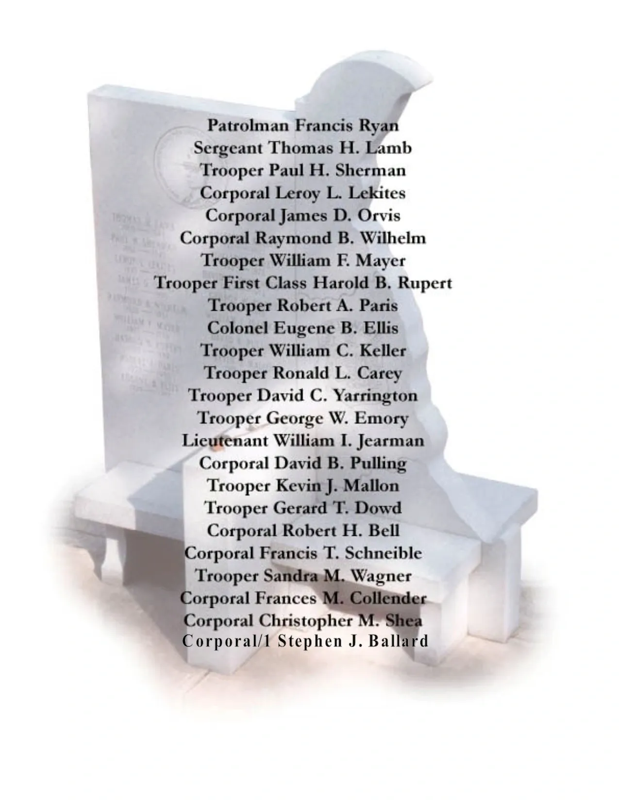 dsp memorial with names