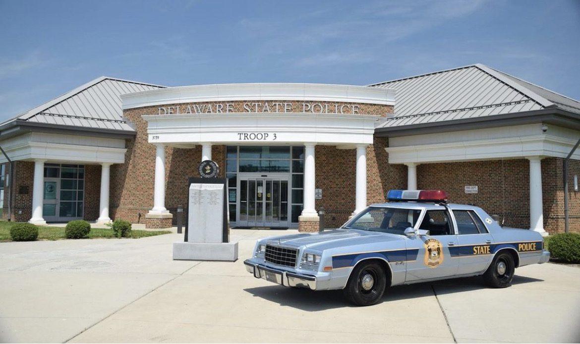 1981 Plymouth Gran Fury in Front of Troop 3